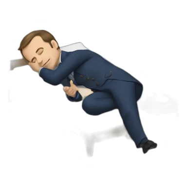 macron sleep sticker