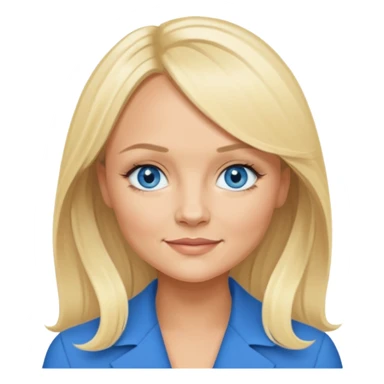 Emma Bunton with blue eyes sticker