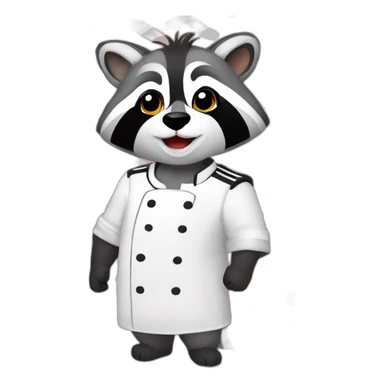 racoon cheff with River Plate T-shirt sticker