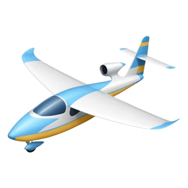 glider, large wingspan, full white, 1 seat, no engine, no landing gear sticker