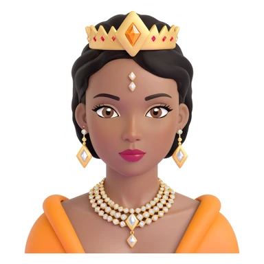 glamorous, thick African American woman with dark brown skin, straight black hair, makeup, gold jewelry, diamonds, confident and stylish sticker