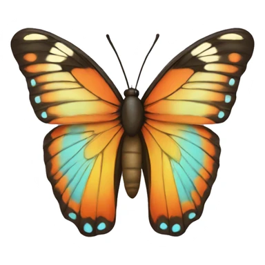 80’s butterfly sticker