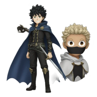 Black clover asta with devil sticker