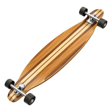 Wooden Longboard sticker