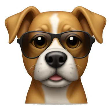 Dog with shades sticker