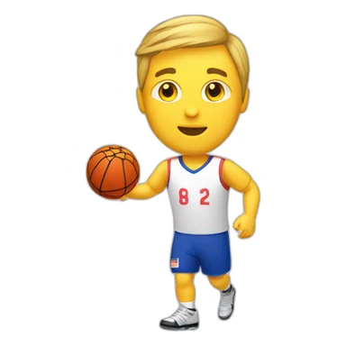 Joueur de handball blanc sticker