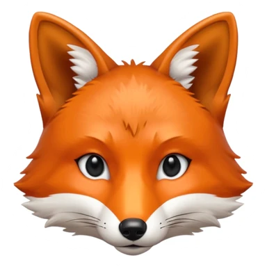 fox face sticker
