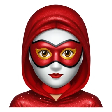 red glitter hacker sticker