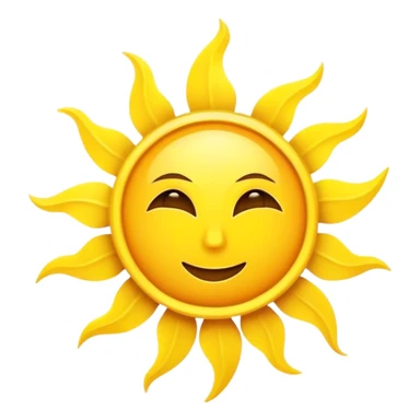 Spade symbol inside sun sticker