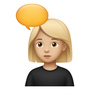 child silhouette with speech bubble sticker