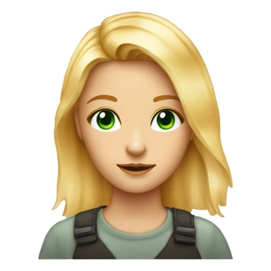 Blondes Mädchen mit grünen augen umarmt einen jungen mit orangenen haaren sticker