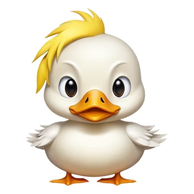 Little angry duck  sticker