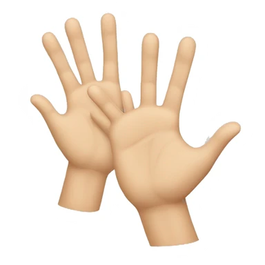high-five hands sticker