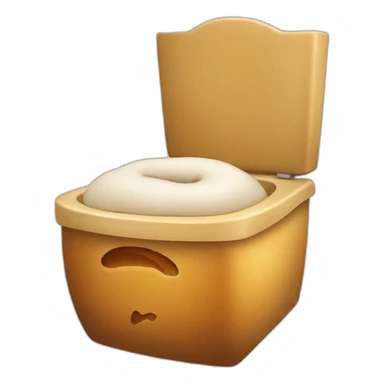 Bread on toilets sticker