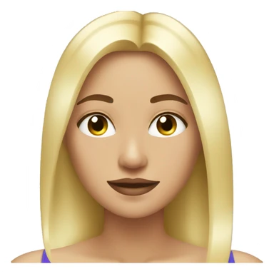 beauty woman looking in the mirror with blonde hair   sticker