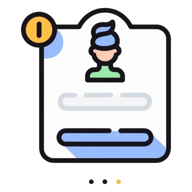 Account system implementation with user profile and login sticker