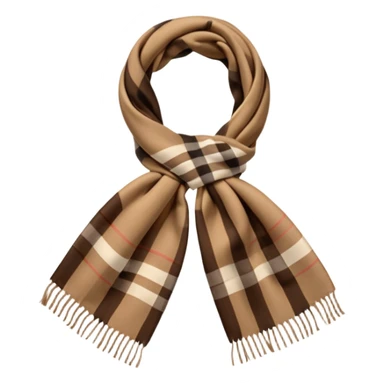 burberry type scarf sticker