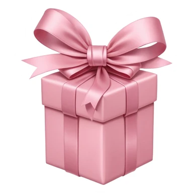 light pink present sticker