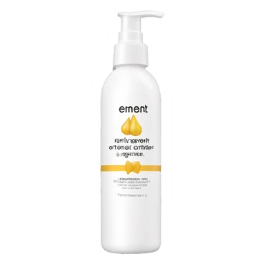 leave-in conditioner bottle with label sticker