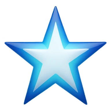 blue star with 11 angle in the center have a white tick sticker
