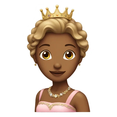 Princess with a crown  sticker