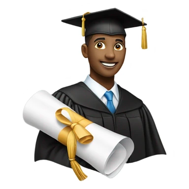 rosie graduate hat sticker