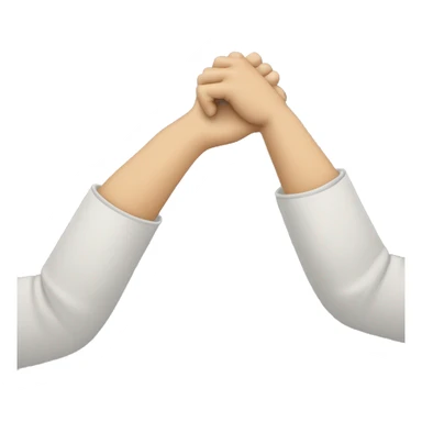 Make a arm in 60 degree angle and a another hand is holding the first arm joint sticker