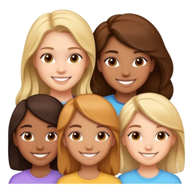 Teen girl squad sticker