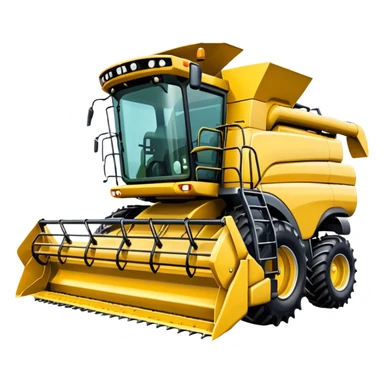 combine harvester sticker