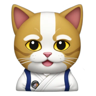 Jiu-Jitsu cat sticker