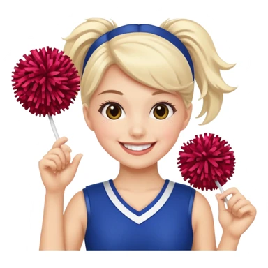 Cheerleaders white sticker