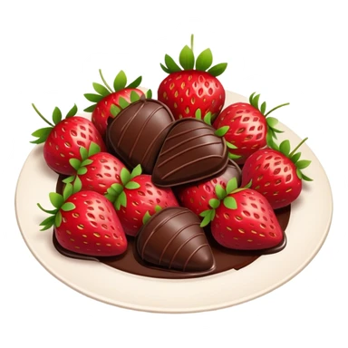 fresas con chocolate  sticker