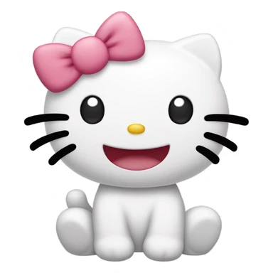hello kitty smiling  sticker