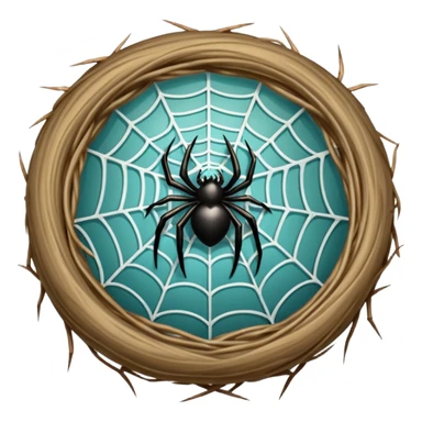spider wed nest sticker