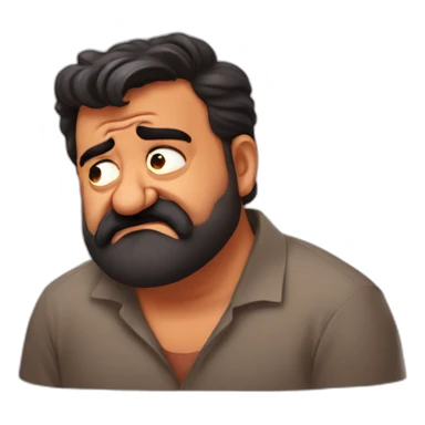 Mohanlal crying sticker
