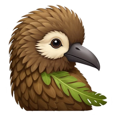 cute kiwi bird ai agent ( color fillable)  sticker