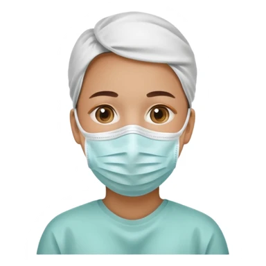medical mask face sticker