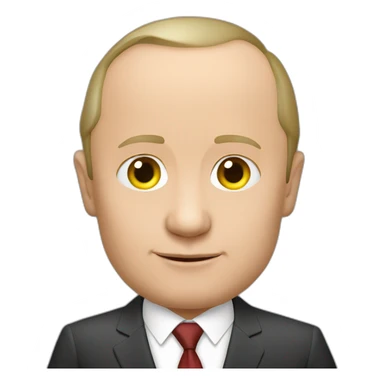 Putin with an Ukrainian sticker