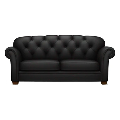 Black couch sticker