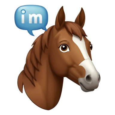 Horse saying I'm stefan sticker