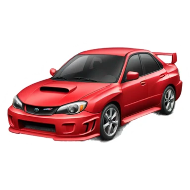Red Subaru Impreza WRX sticker