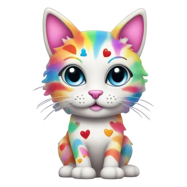 Lisa Frank kitty cat sticker