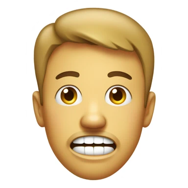 stressed smiley face sticker