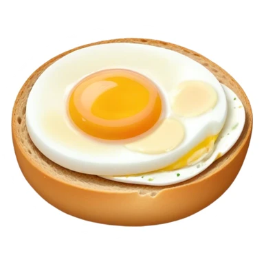 Hard bread with boiled egg  sticker