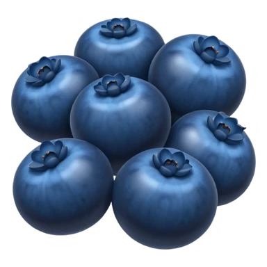 blueberries with no faces sticker