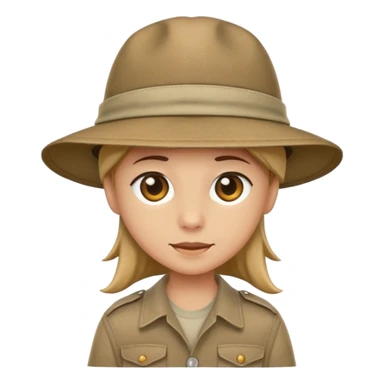 safari hat sticker
