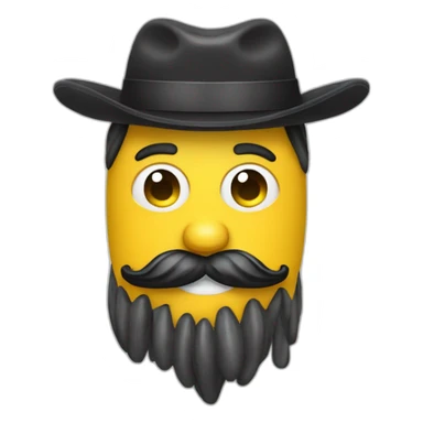 Un homme  blanc avec une frange une grosse bouche avec une moustache dans un costume de banane sticker