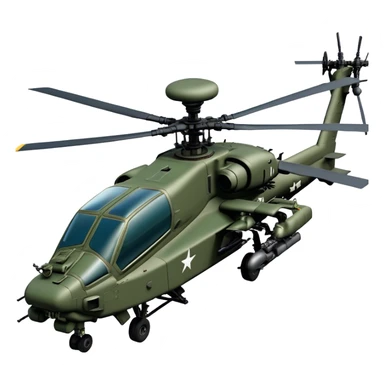 AH-64E Apache - Boeing (Model Year: 2021) (Iconic army green) sticker