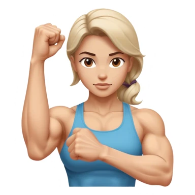 average women show biceps sticker