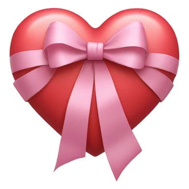 heart with bow on top sticker